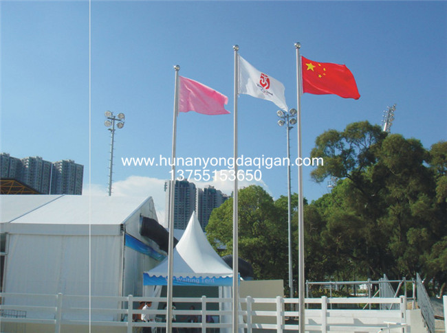 香港赛马场竖式颁奖旗9米上口径80mm，下口径152mm3.0mm